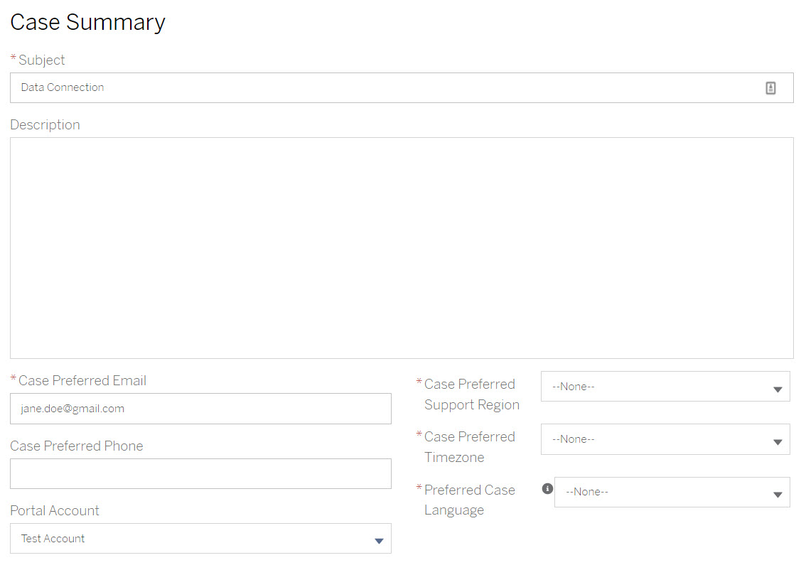 Technical Support Case Summary