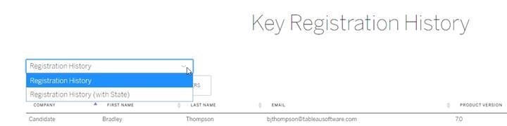 Key Registration History