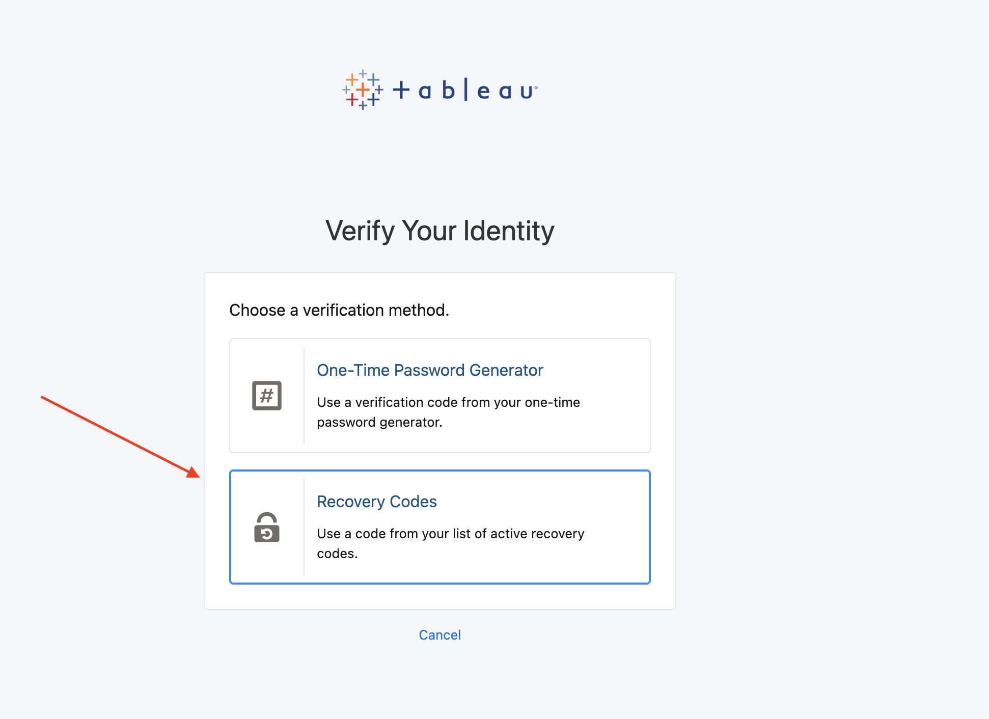 How to use tableau cloud recovery codes tableau software