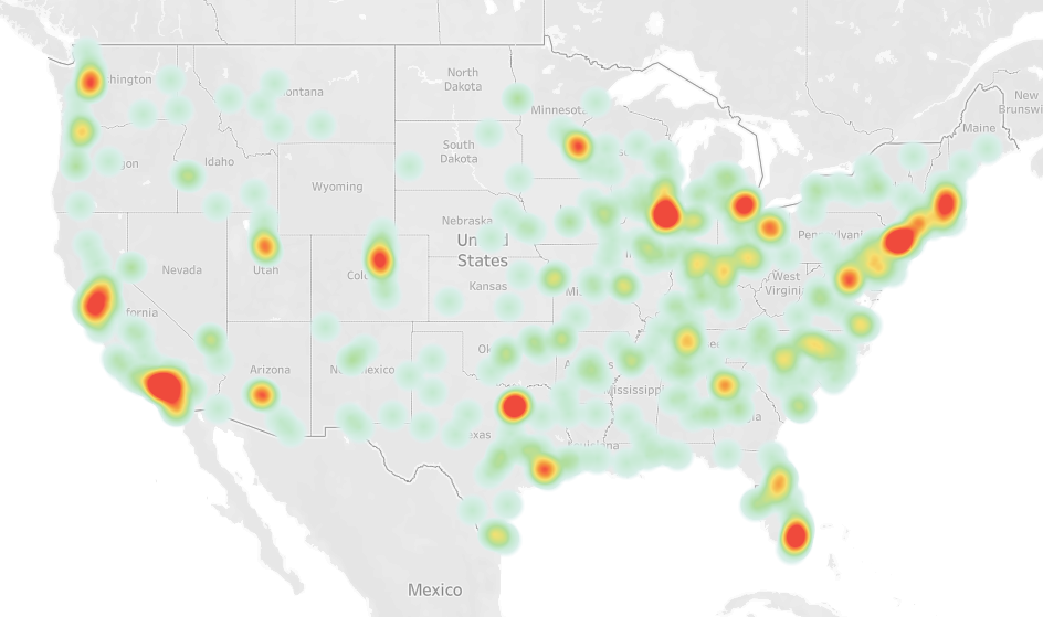 Show Color Legend When Using Density Map | Tableau Software