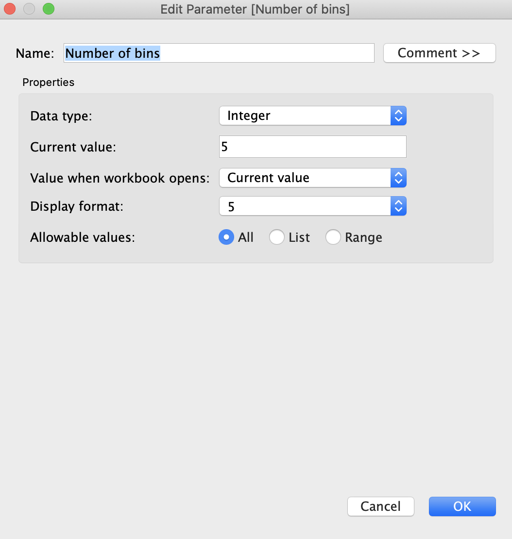 How to fix The Number of Bins Despite of Changing Filter Tableau Software