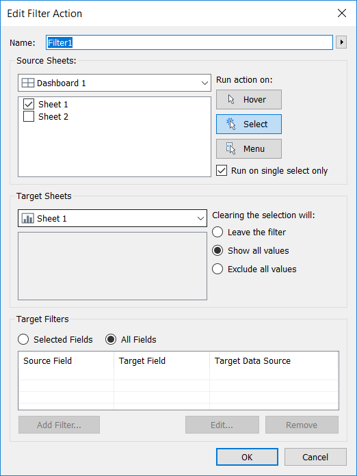How To Edit Filter Action In Tableau