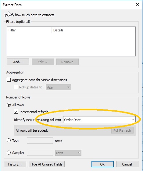 identify new rows